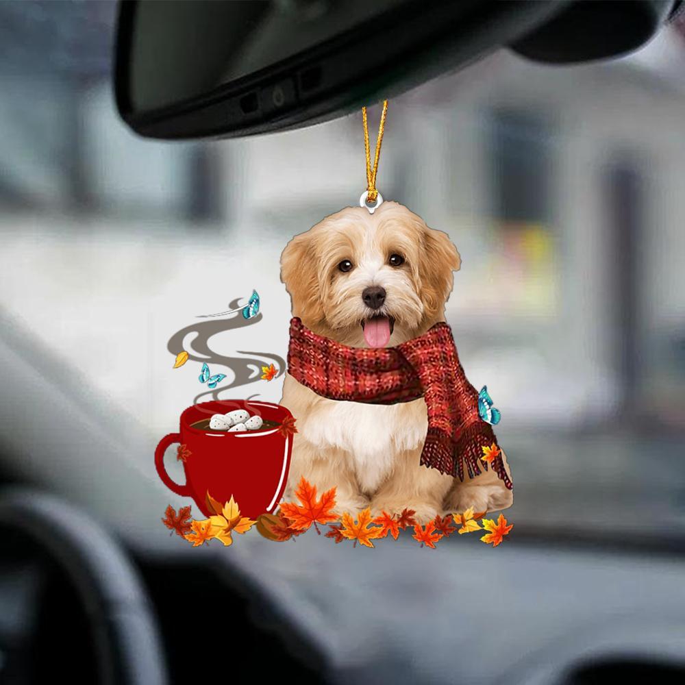 Havanese 3-Fall Chocolate-Two Sided Ornament - Best gifts your whole family