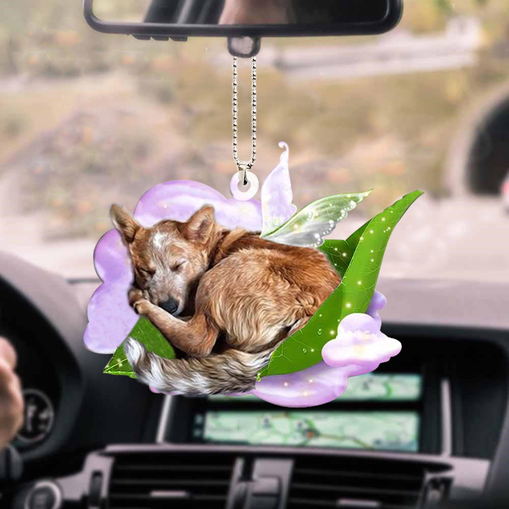 Heeler Sleep On Fallen Leaves Two Sided Ornament, Gift For Pet Lover, Animal Ornaments - Best gifts your whole family