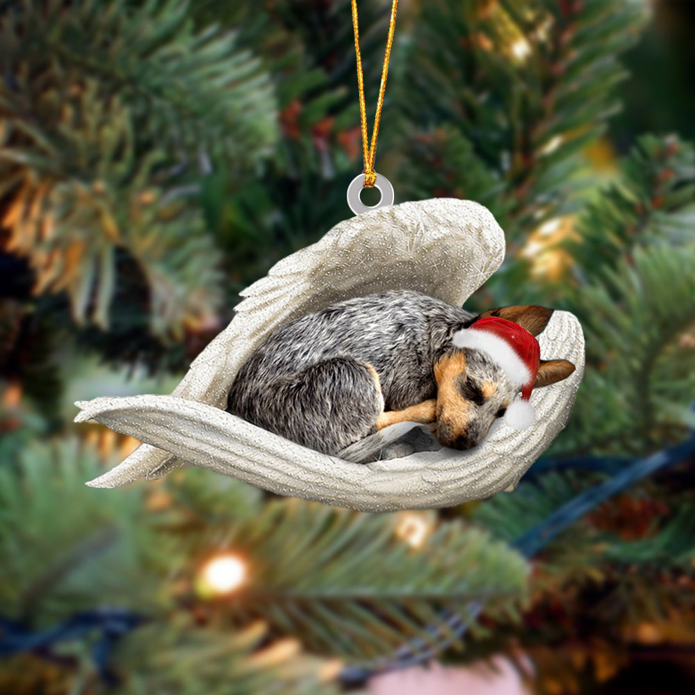 Heeler Sleeping Angel Christmas Ornament Godmerc - Best gifts your whole family
