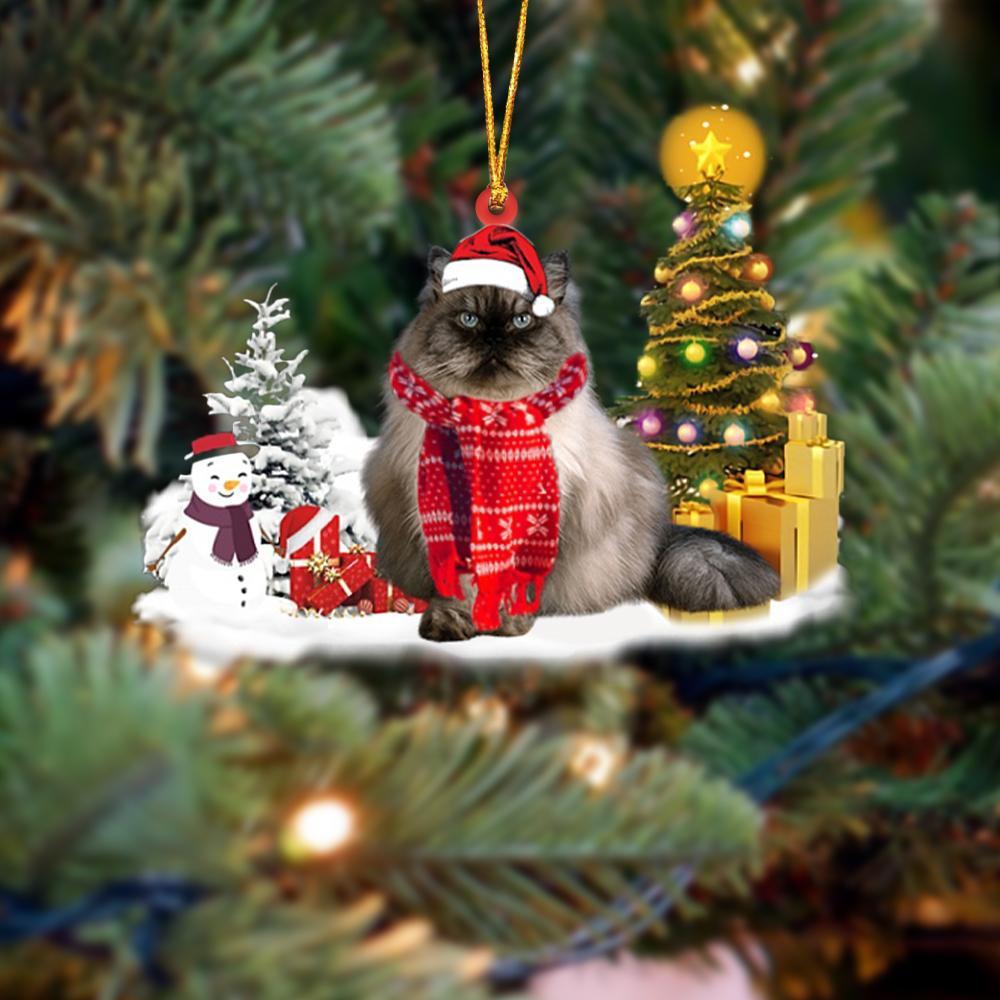 Himalayan Cat Christmas Ornament Christmas Tree Hanging Acrylic Ornament Gift - Best gifts your whole family