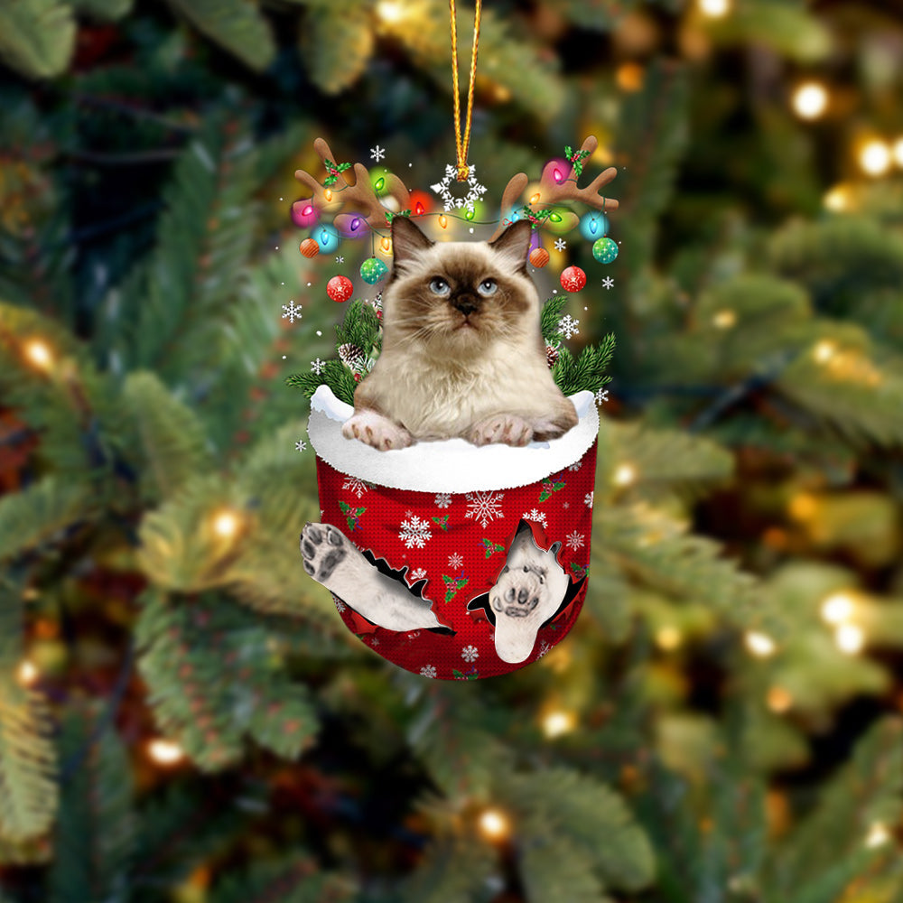 Himalayan In Snow Pocket Christmas Ornament - Best gifts your whole family