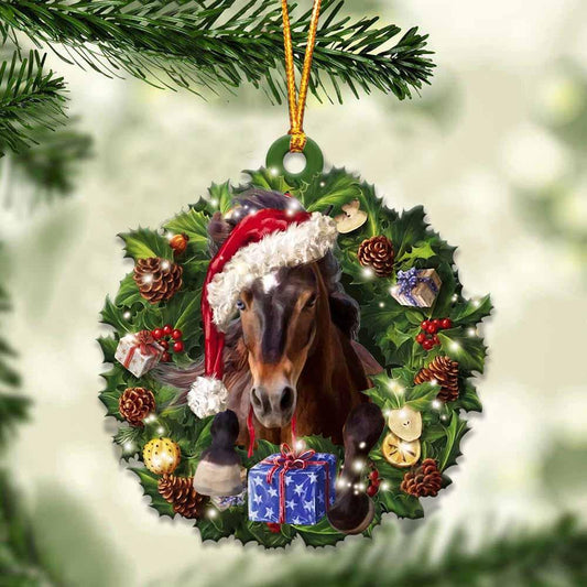 Horse and Christmas gift for her gift for him gift for Horse lover ornament, Christmas Ornament, Car Ornament - Best gifts your whole family