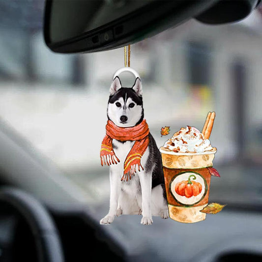 Husky 1-Pumpkin Spice Kinda-Two Sided Ornament - Best gifts your whole family