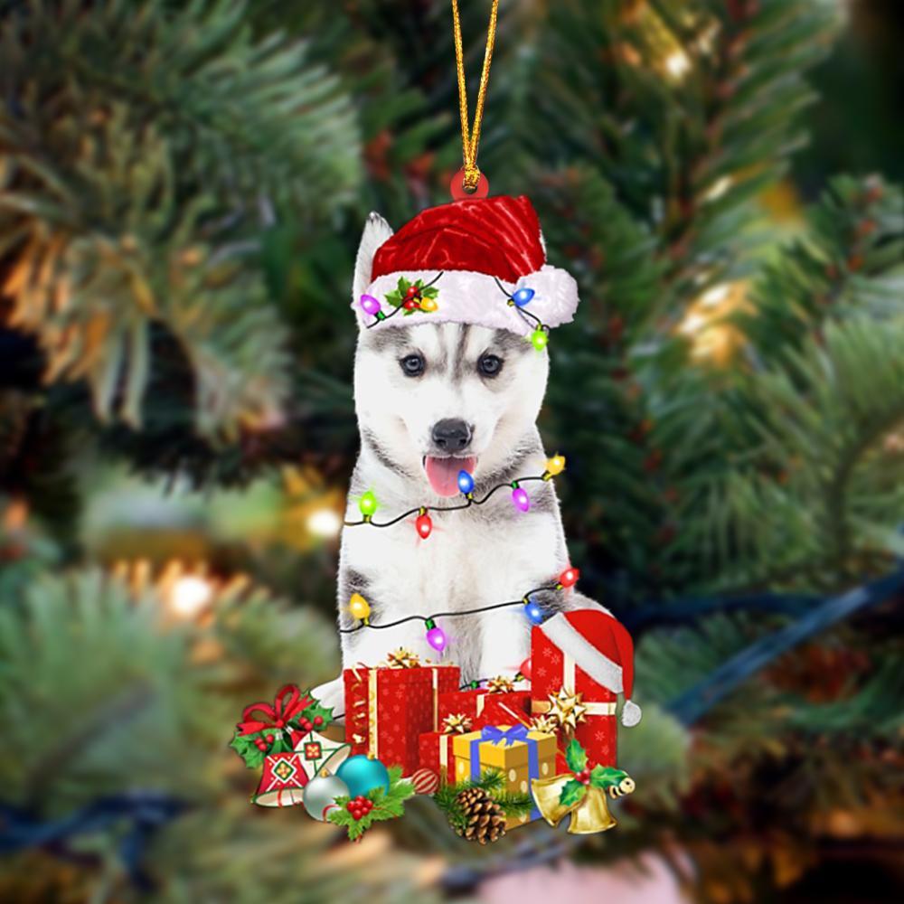 Husky 2-Dog Be Christmas Tree Hanging Ornament - Best gifts your whole family