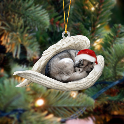 Husky Sleeping Angel Christmas Ornament Dog Christmas Hanging Ornament - Best gifts your whole family