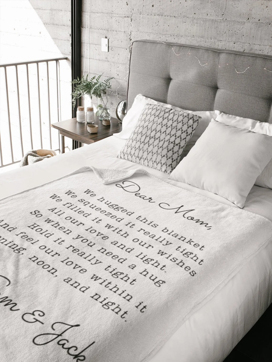 Mother’s Day Gift Personalized Blanket Dear Mom Birthday Gift For Mom Grandma Blanket Boy Mom Gift For Wife Birthday Gift For Her Girlfriend