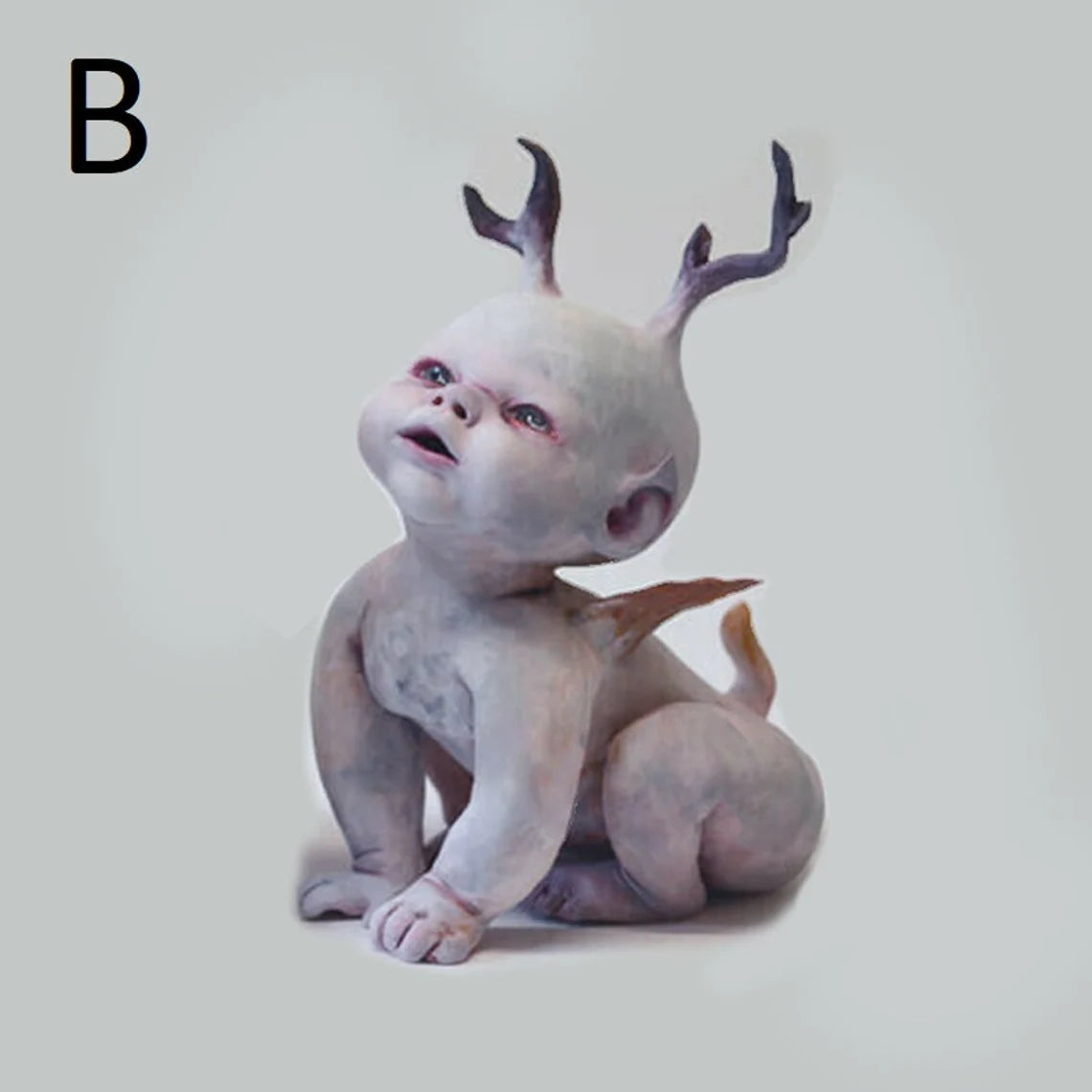 Horror Baby Handmade Doll Vampire baby Resin Crafts Ornaments Simulation Horror Doll Ornaments Festival Toys Inactive