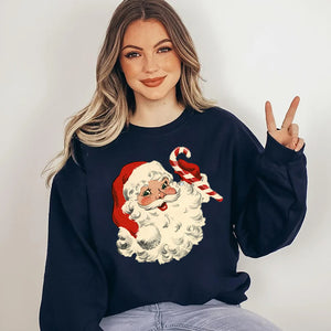 Vintage Santa Claus Christmas Sweatshirt, Retro Style Christmas Sweater, Vintage Christmas Shirt, Christmas Sweater, Christmas Gift for Her