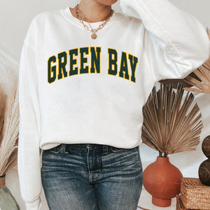 Retro Green Bay Football Gift, Vintage Green Bay Crewneck Sweatshirt, Green Bay Football Sweater, Green Bay Football Shirt, Sunday Football