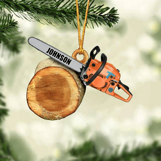 Personalized Arborist Christmas Acrylic Ornament, Arborist Flat Ornament, Gift For Dad, Ornament For Him, Arborist For Gift, Arborist Decor