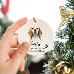 Personalized Pet Ornament Using Pet's Photo + Name - Custom Ornament Christmas Dog Ornament Personalized Dog Ornament Custom Dog Ornament