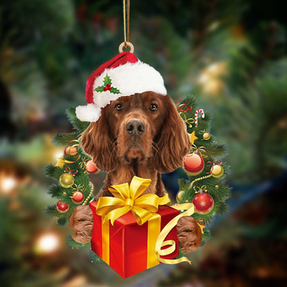 Irish Setter-Dogs Give Gifts Hanging Ornament - Best gifts your whole family