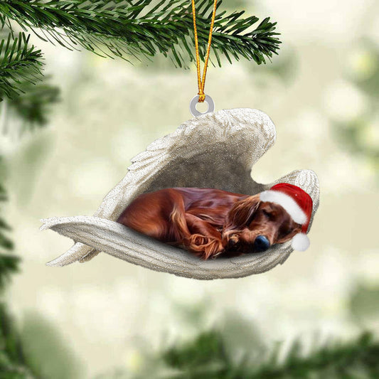 Irish Setter Sleeping Angel Christmas Ornament Godmerc - Best gifts your whole family