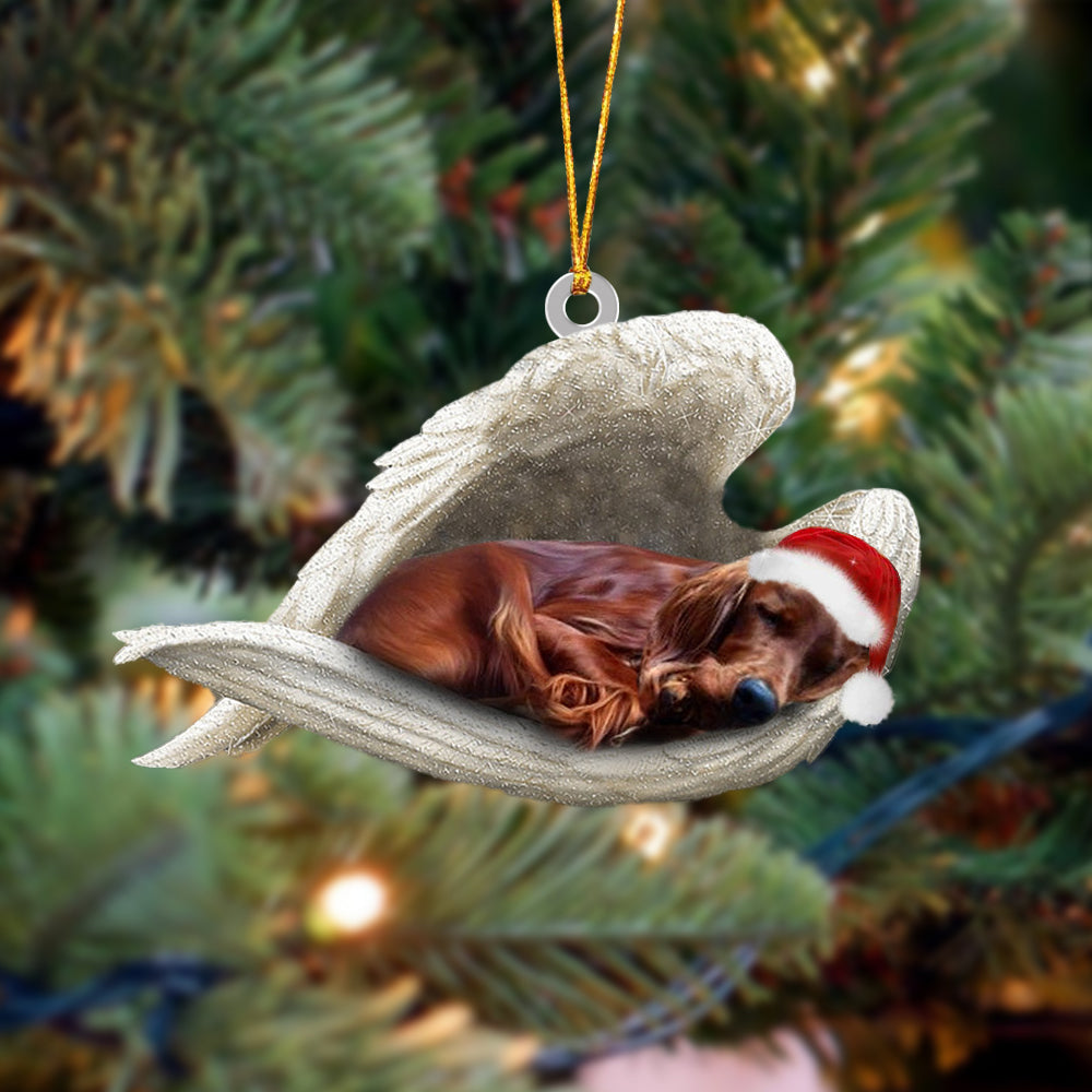 Irish Setter Sleeping Angel Christmas Ornament Godmerc - Best gifts your whole family