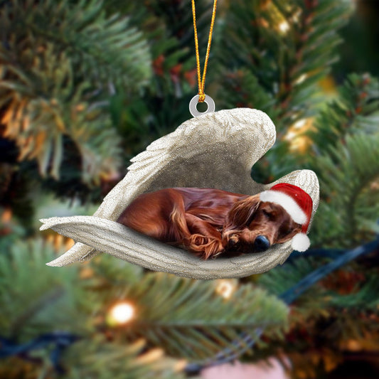 Irish Setter Sleeping Angel Christmas Ornament Godmerc - Best gifts your whole family