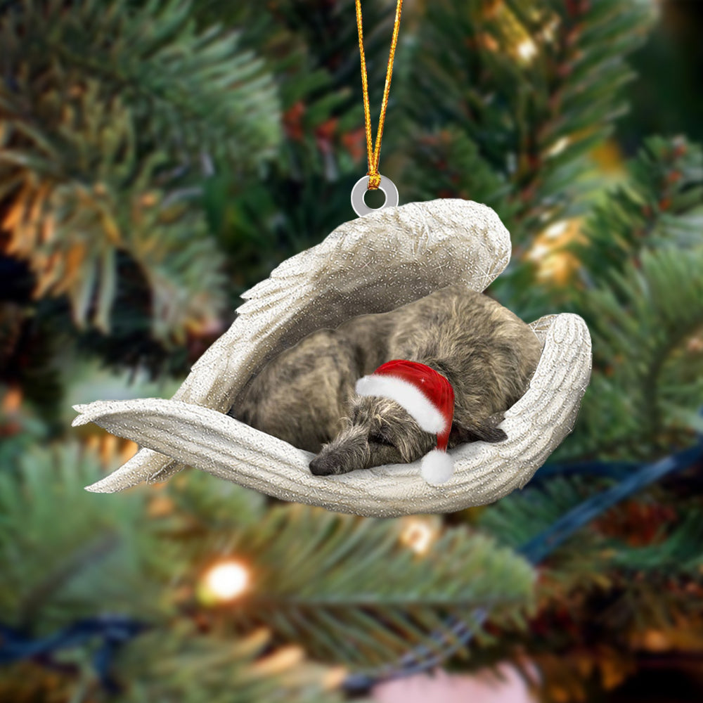 Irish Wolfhound Sleeping Angel Christmas Ornament Godmerc - Best gifts your whole family