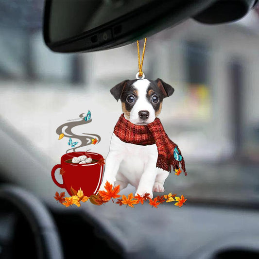 Jack Russell Terrier 2-Fall Chocolate-Two Sided Ornament - Best gifts your whole family
