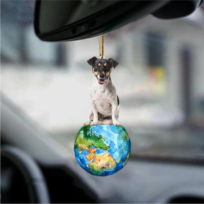 Jack Russell Terrier-Around My Dog-Two Sided Ornament - Best gifts your whole family