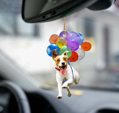 Jack Russell Terrier Fly With Bubbles Dog Hanging Ornament Dog Ornament Godmerc - Best gifts your whole family