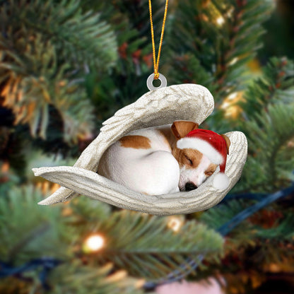 Jack Russell Terrier Sleeping Angel Christmas Ornament Dog Christmas Hanging Ornament - Best gifts your whole family