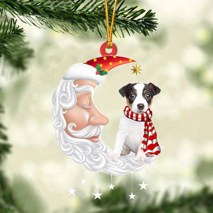 Jack Russell Terrier With Santa Christmas Ornament Dog Christmas Ornament - Best gifts your whole family