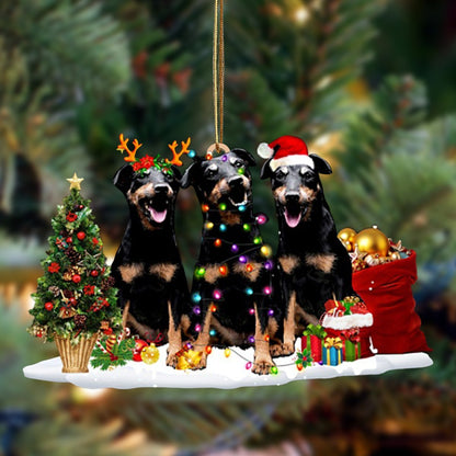 Jagdterrier-Christmas Dog Friends Hanging Ornament - Best gifts your whole family