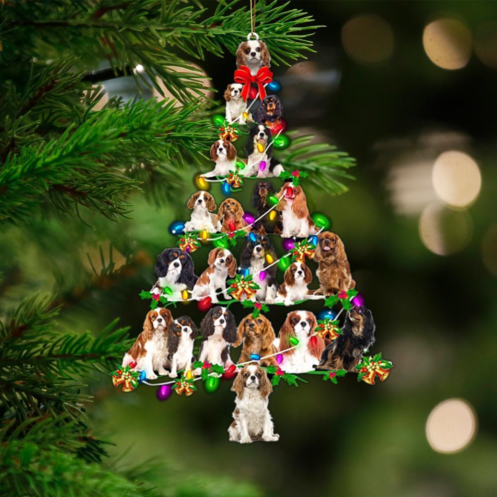 King Charles Spaniel-Christmas Tree Lights-Two Sided Ornament - Best gifts your whole family
