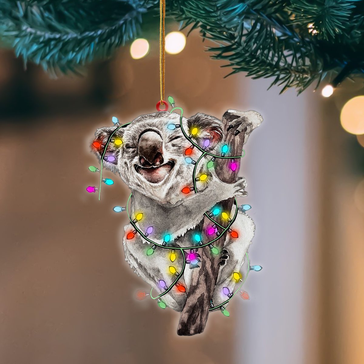 Koala Christmas Light Hanging Ornament, Animal Christmas Ornaments - Best gifts your whole family