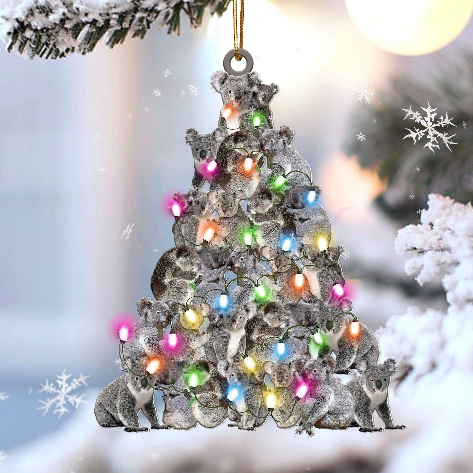 Koala Lovely Tree Gift For Koala Lover Ornament - Best gifts your whole family