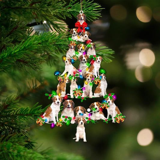 Kooikerhondje-Christmas Tree Lights-Two Sided Ornament - Best gifts your whole family