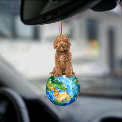 Labradoodle-Around My Dog-Two Sided Ornament - Best gifts your whole family