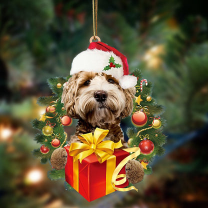 Labradoodle-Dogs Give Gifts Hanging Ornament - Best gifts your whole family