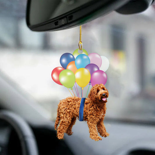 Labradoodle Fly With Bubbles Dog Hanging Ornament Dog Ornament Godmerc - Best gifts your whole family