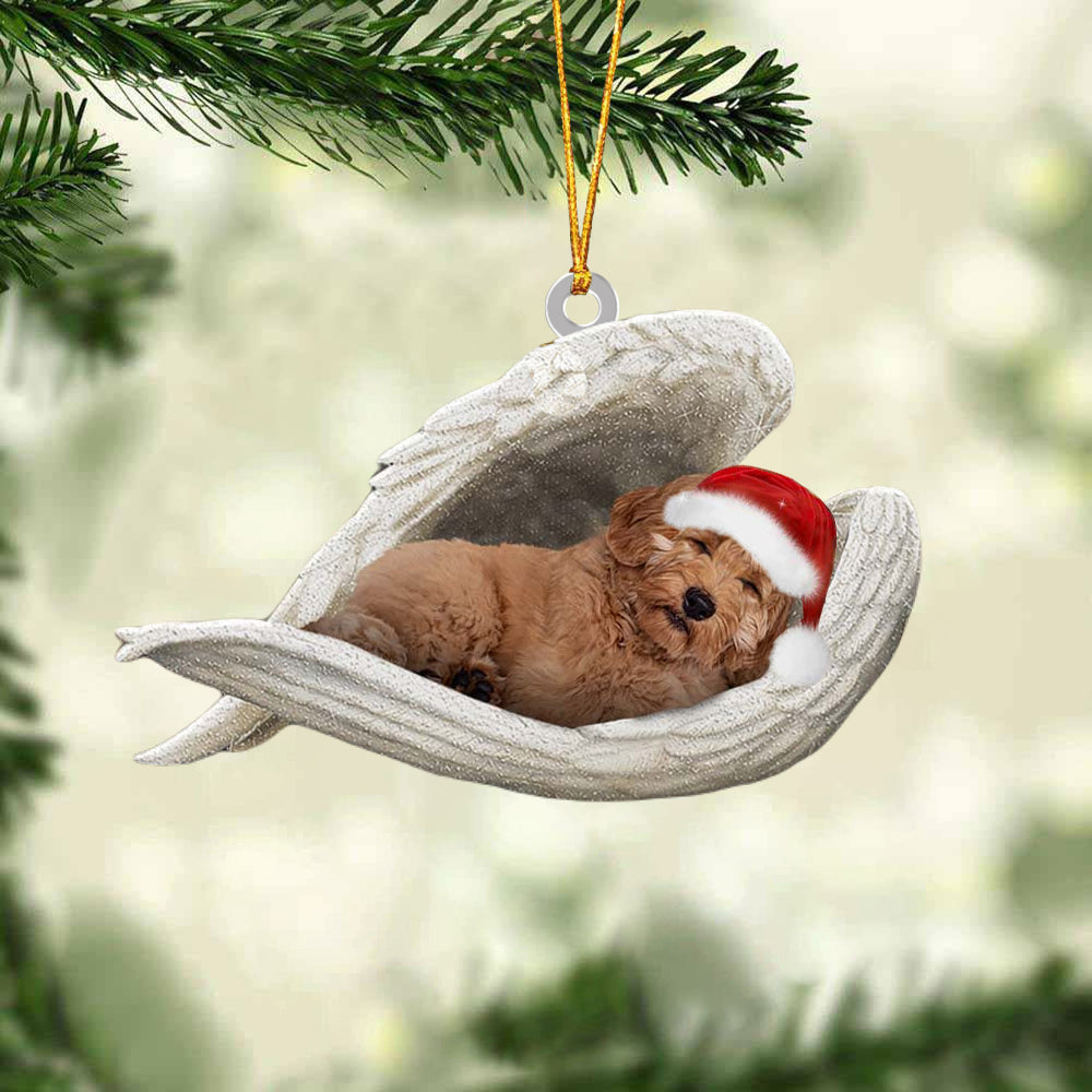 Labradoodle Sleeping Angel Christmas Ornament Dog Christmas Hanging Ornament - Best gifts your whole family