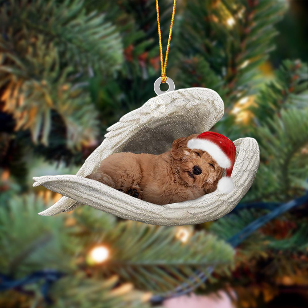 Labradoodle Sleeping Angel Christmas Ornament Dog Christmas Hanging Ornament - Best gifts your whole family