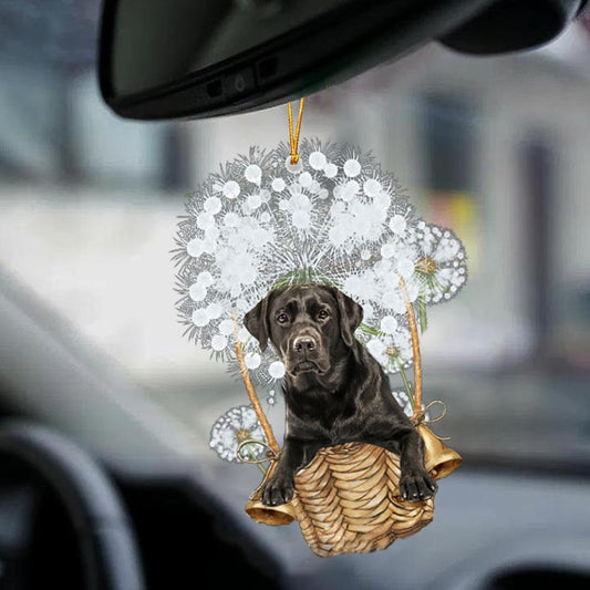Labrador Black-Dandelion-Two Sided Ornament - Best gifts your whole family