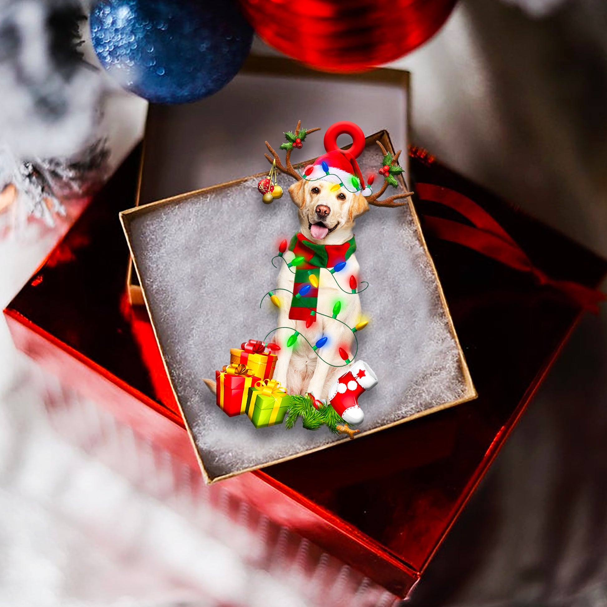 Labrador Christmas Shape Ornament - Best gifts your whole family