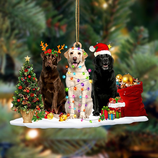 Labrador Retriever-Christmas Dog Friends Hanging Ornaments - Best gifts your whole family
