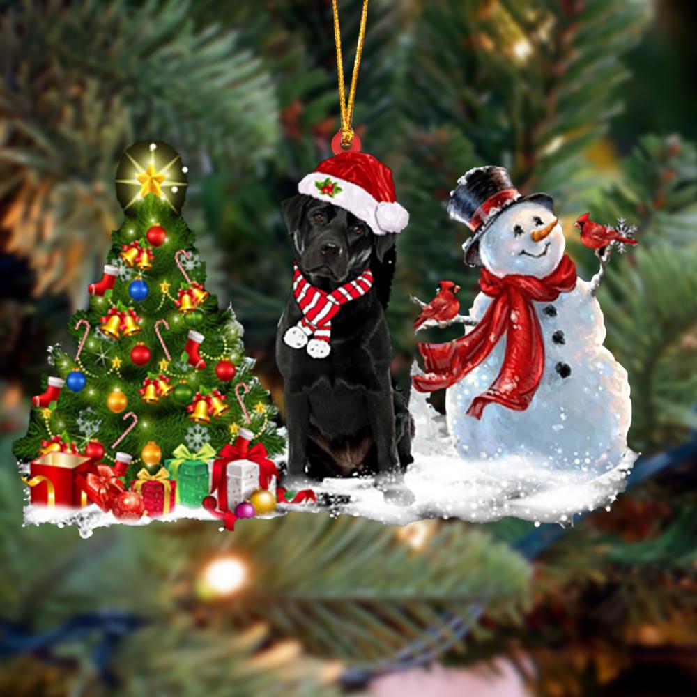 Labrador Retriever Christmas Snow Hanging Ornament - Best gifts your whole family