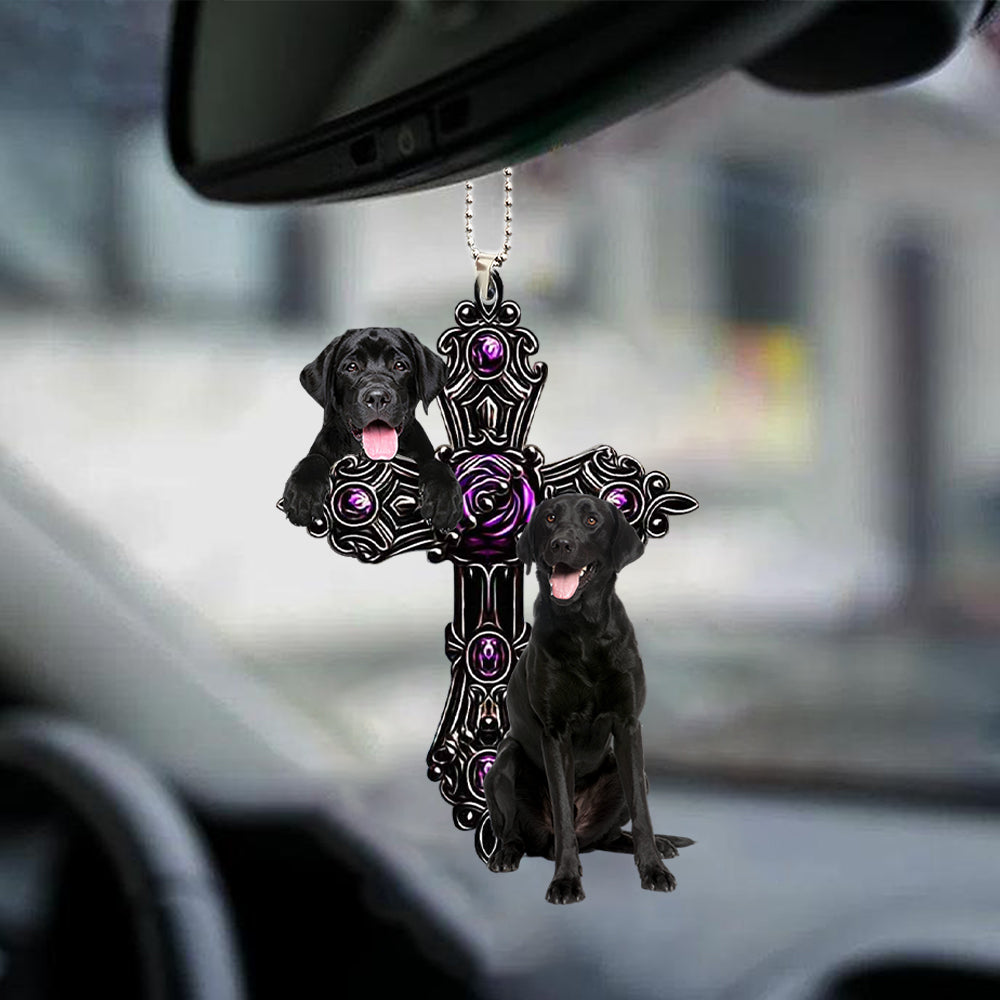 Labrador Retriever Pray For God Car Hanging Ornament Dog Pray For God Ornament Godmerc - Best gifts your whole family