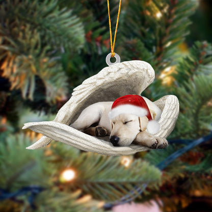 Labrador Retriever Sleeping Angel Christmas Ornament Dog Christmas Hanging Ornament - Best gifts your whole family