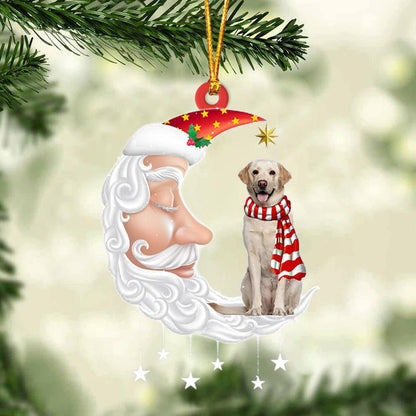 Labrador Retriever With Santa Christmas Ornament Dog Christmas Ornament - Best gifts your whole family