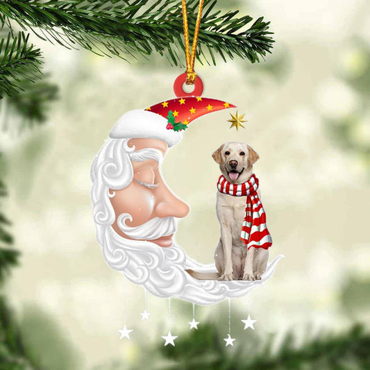 Labrador Retriever With Santa Christmas Ornament Dog Christmas Ornament - Best gifts your whole family