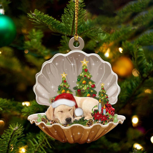 Labrador Retriever3-Sleeping Pearl In Christmas Two Sided Ornament - Best gifts your whole family