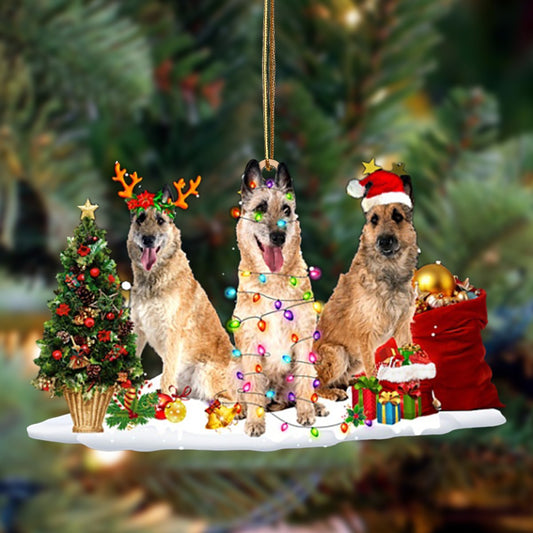 Laekenois Dog-Christmas Dog Friends Hanging Ornament - Best gifts your whole family
