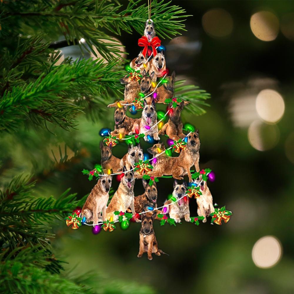 Laekenois Dog-Christmas Tree Lights-Two Sided Ornament - Best gifts your whole family