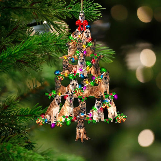Laekenois Dog-Christmas Tree Lights-Two Sided Ornament - Best gifts your whole family