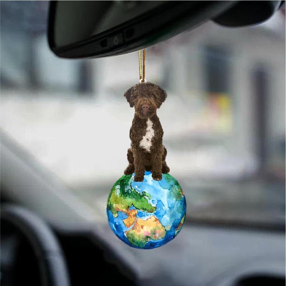 Lagotto Romagnolo-Around My Dog-Two Sided Ornament - Best gifts your whole family