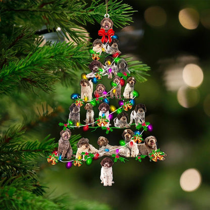 Lagotto Romagnolo-Christmas Tree Lights-Two Sided Ornament - Best gifts your whole family