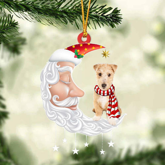 Lakeland Terrier With Santa Christmas Ornament Dog Christmas Ornament - Best gifts your whole family